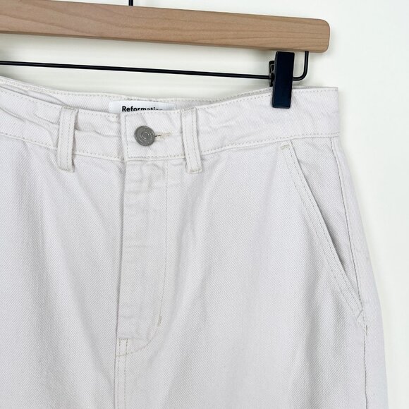 Reformation x Anthropologie Myles Denim Maxi Skirt Column Full Length High Rise - Picture 6 of 14